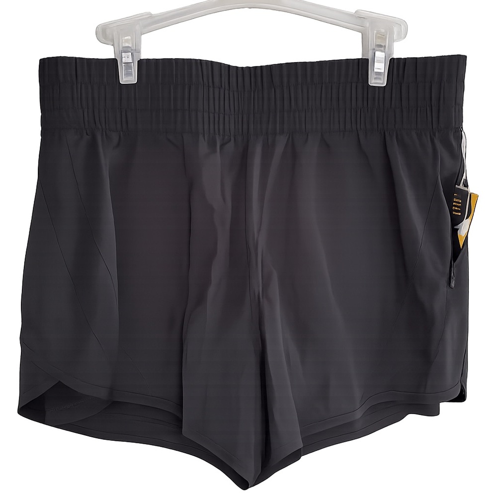 Avia Black Athletic Running Shorts with Elastic Waistband